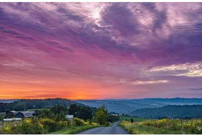 Road with Sunset