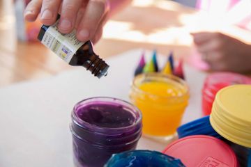 Essential Oil Therapy Gel Paints in Mason Jars