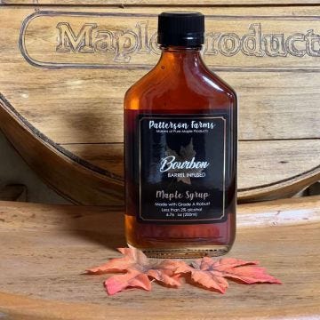 Bourbon Barrel Infused Maple Syrup, 6.76 oz.