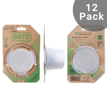 Cuppow BNTO Mason Jar Adapter| Wide Mouth | Case of 12 (Jar not included) 