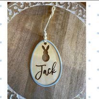 Personalized Easter Egg Basket Name Tag