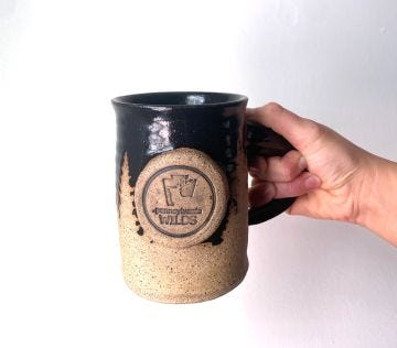 PA Wilds Midnight Sky Ceramic Handmade Coffee Mug