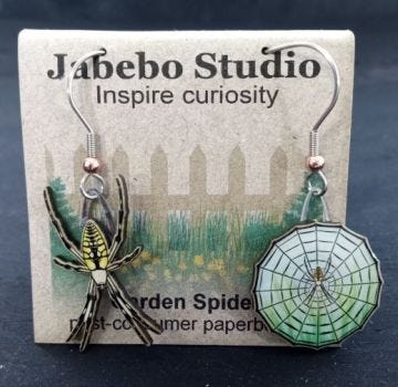 Garden Spider Jabebo Earrings