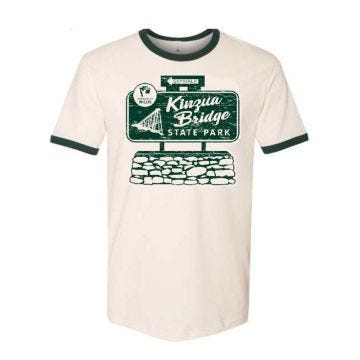 Kinzua Bridge State Park Sign Adult T-shirt