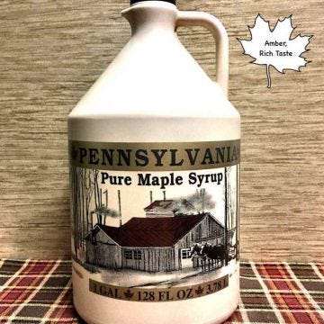 PA Maple Syrup, Gallon - Case of 4