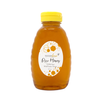 100% Raw Michigan Wildflower Honey 16 oz- Case of 6