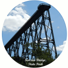 Round Kinzua Bridge State Park Photo Magnet