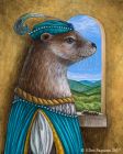Prince Otto river otter animal portrait art print