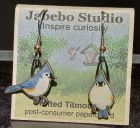 Tufted Titmouse Jabebo Earrings