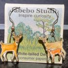 White-tailed Deer Jabebo Earrings