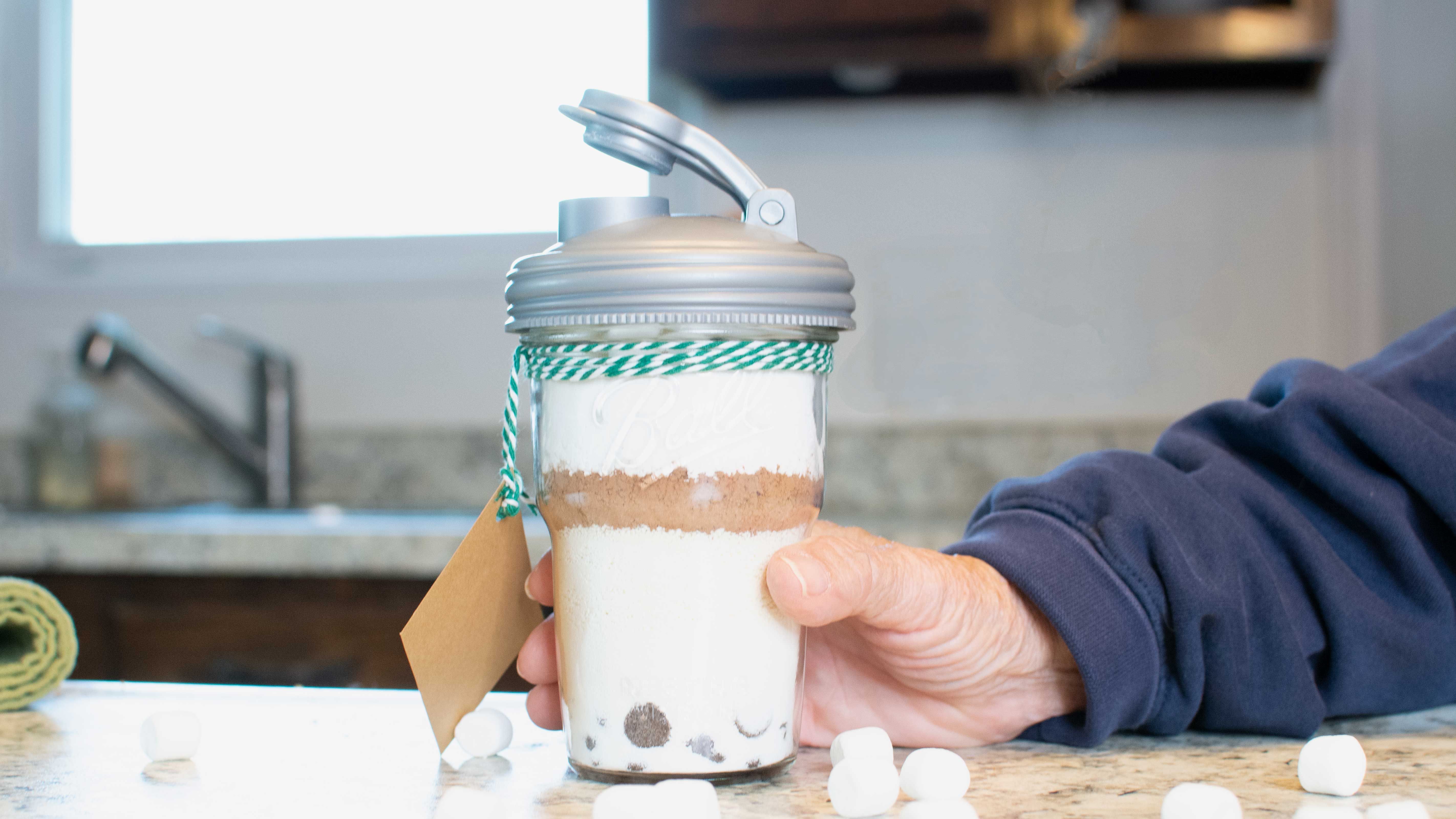 Homemade Hot Chocolate Mix in a Mason Jar recipe.