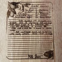Making engraved handwritten recipe charcuterie boards story.