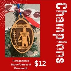 Custom Football Ornament
