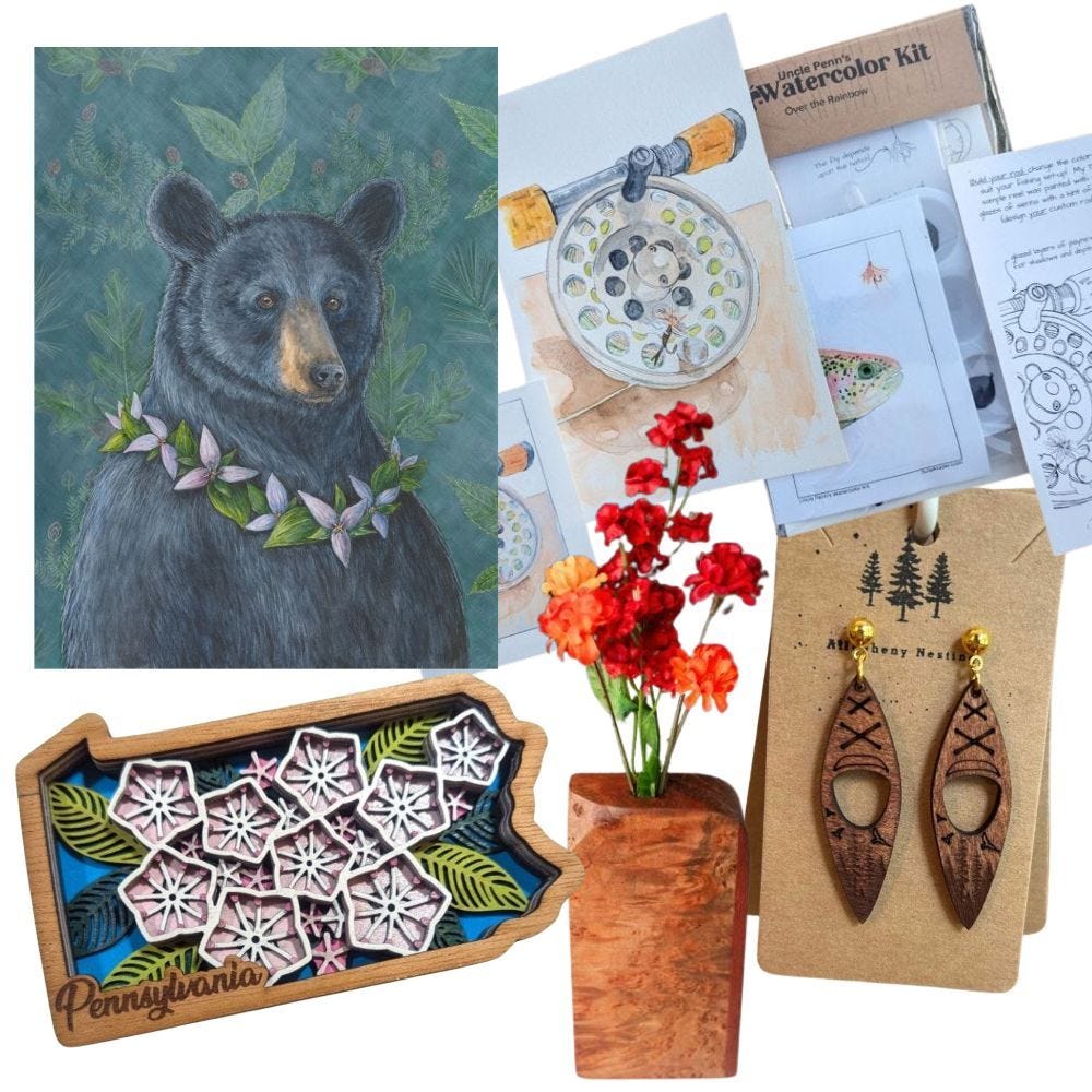 Gifts from Makers in Allegheny National Forest & Surrounds