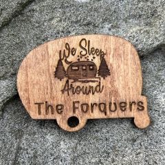 Personalized We Sleep Around Magnet