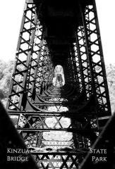 Under the Bridge B&W Post Card