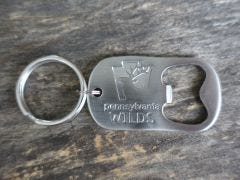 PA Wilds Branded Dog Tag Style Bottle Opener Key Chain
