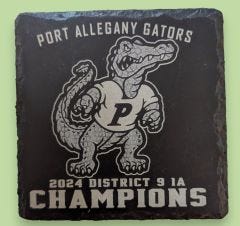 Port Allegany Gators Slate Coaster