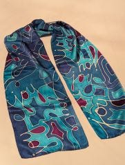 Share Joy - hand painted silk scarf