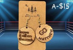 Custom Wrestling Earrings