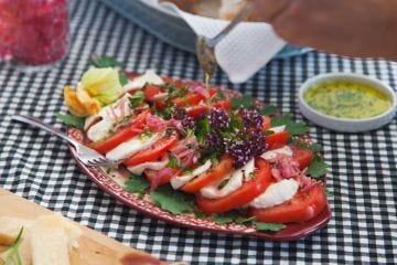 Aperitivo: Non-traditional Caprese Salad