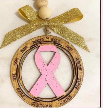 Breast Cancer Ornament
