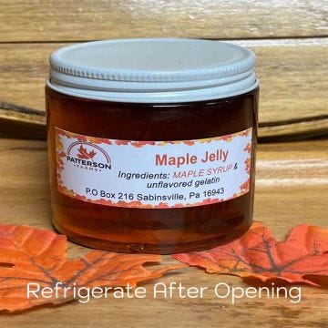 Maple Jelly 4 oz., Unit or Case of 24