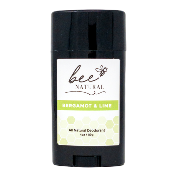 Bee Natural Bergamot Lime All Natural Deodorant- Case of 4
