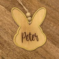 Personalized Bunny Easter Name Tag