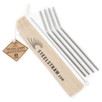 Steel Straw Gift Set - Case of 24