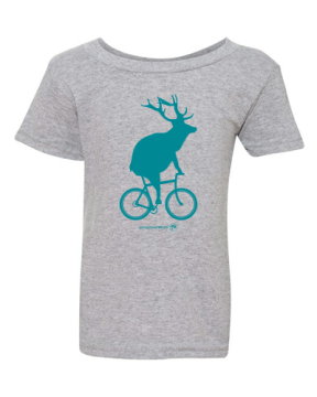 Toddler Elk on a Bike T-Shirt