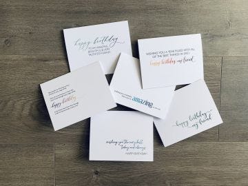 Friendship Birthday Notecards