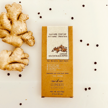 Ginger with Black Pepper Infusion Artisan Chocolate - Case of 10