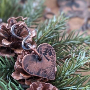 PA Wilds Copper Heart Ornament limited edition