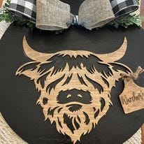 Highland Cow Decor Instead of Buying one