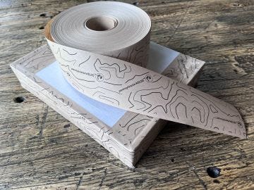 PA Wilds Topography Kraft Paper Shipping Tape 