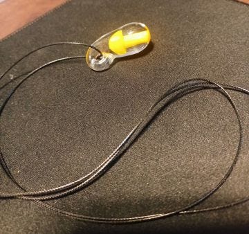 Yellow Mushroom Pendant