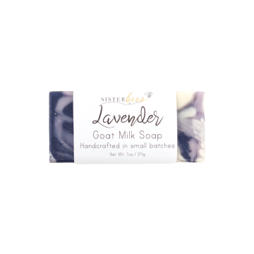 Travel Size Lavender Goats Milk Soap- Case of 6