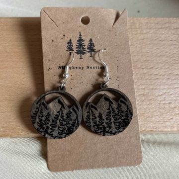 Mountain Landscape Earrings
