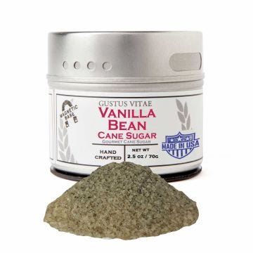 Vanilla Bean Cane Sugar - Case of 8
