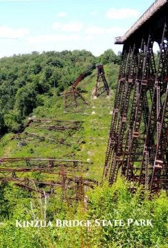 Skywalk and Ruins Post Card