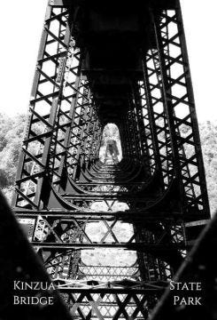 Under the Bridge B&W Post Card