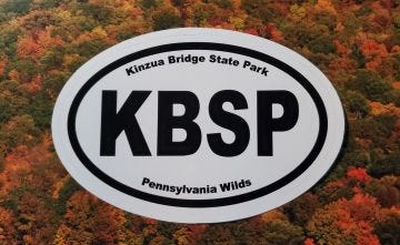 Oval Kinzua Bridge State Park/PA Wilds sticker