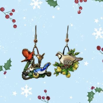 12 Days of Christmas Jabebo Earrings