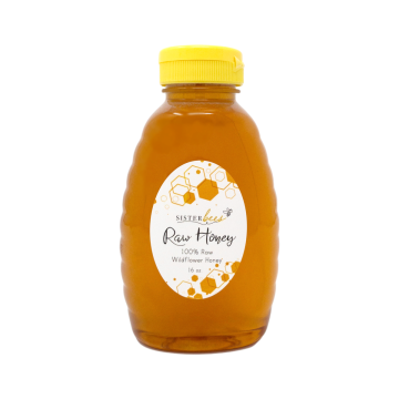 100% Raw Michigan Wildflower Honey 16 oz- Case of 6