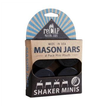 reCAP mini mason jar shaker caps 4 pack