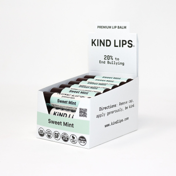 Sweet Mint, Organic Lip Balm, 12 Tube Display Box