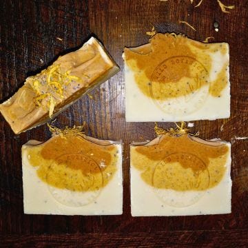 The "Sun + Seed" Handmade Artisan Soap Bar