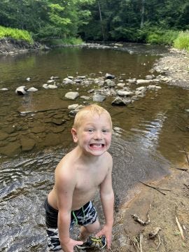 Catching Minnows at Blue Gate