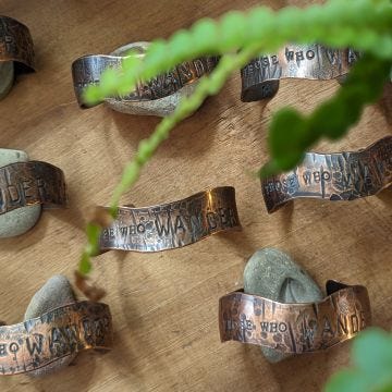 Bark Texture PA Wilds Branded Copper Cuff